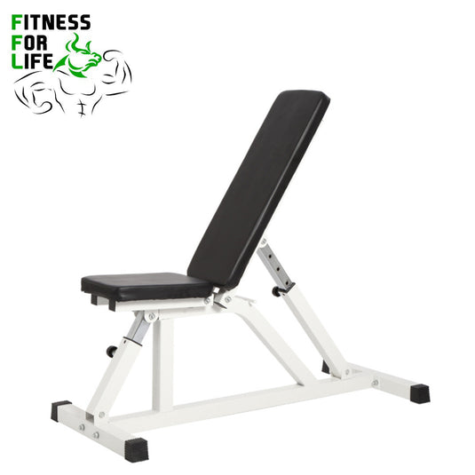 Power Rack Lat Pulldown Bundle + Deluxe Bench (Metal plates)
